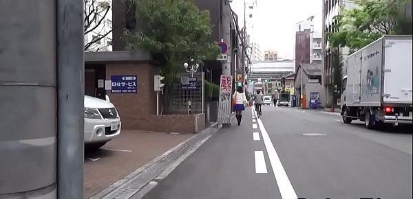  Japanese slut urinating in public street